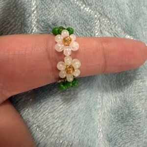 Daisy Beaded Ring